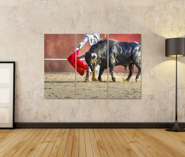 islandburner Bild auf Leinwand Matador Stierkampf Stier Bild Aus Spanien Bilder Wandbilder Poster Le