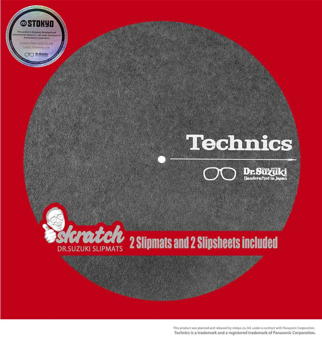 Dr. Suzuki x Technics - Skratch Slipmat + Slipsheet (30,5 cm), 1 Paar