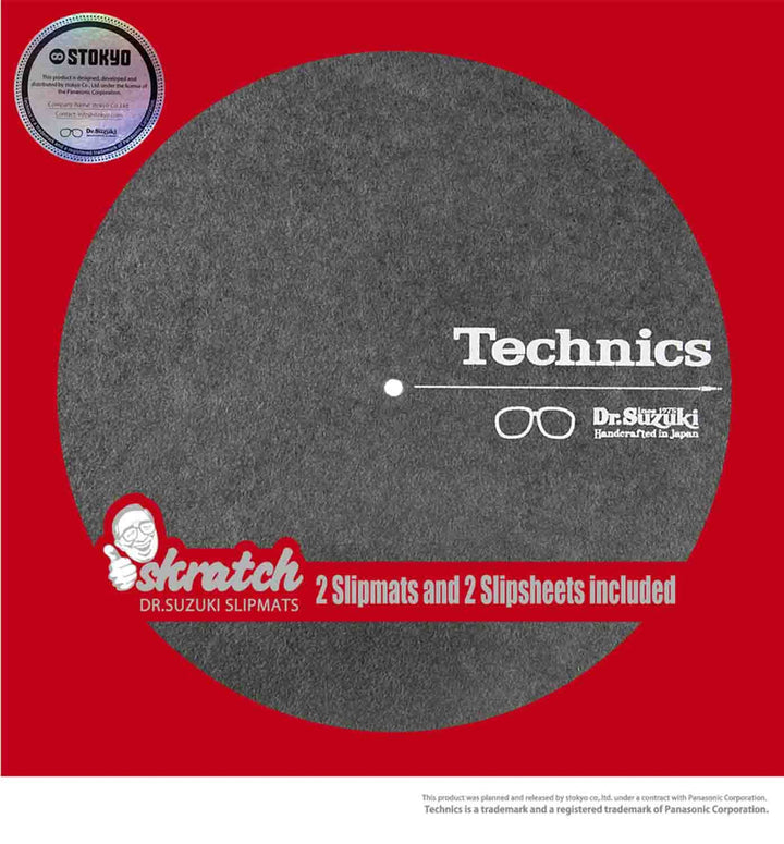 Dr. Suzuki x Technics - Skratch Slipmat + Slipsheet (30,5 cm), 1 Paar