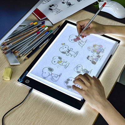 XIAOSTAR A4 beleuchtetes Tablet Kopiertafel mit LED A4, super dünn, für Zeichentafel mit USB-Kabel m