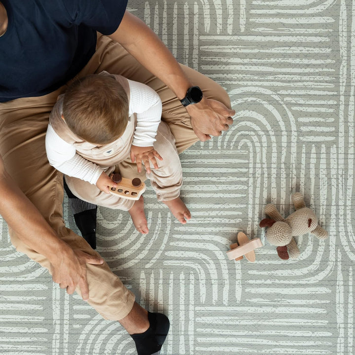 Puzzlematte Baby – Premium Krabbelmatte Baby aus EVA Schaum, Kinderteppich im zeitlosen Design, ruts