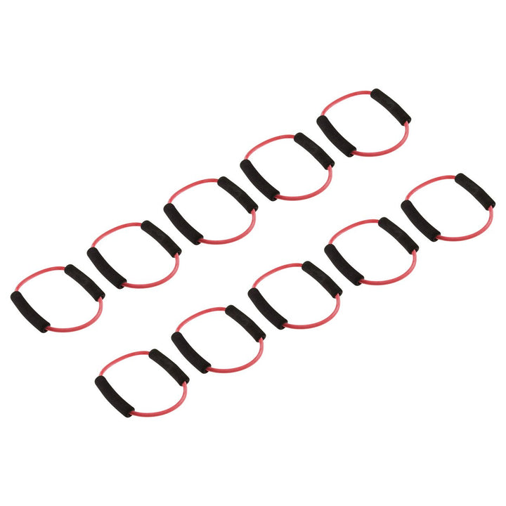 Fitness Ring, 10er Set stark - rot, stark - rot