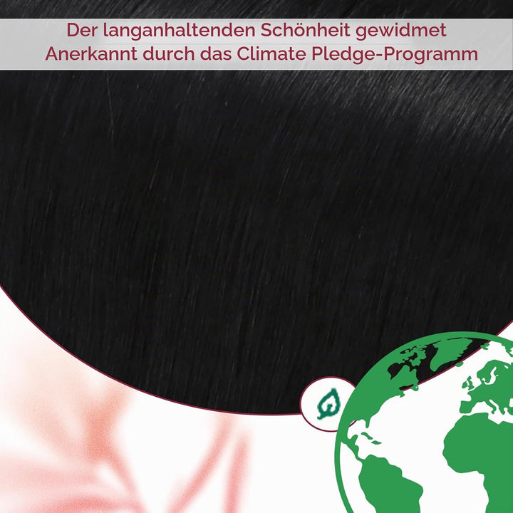 Vivien Extensions Echthaar Clip in Schwarz 30 cm Remy Echthaar Clip in Extensions Tiefschwarz Invisi