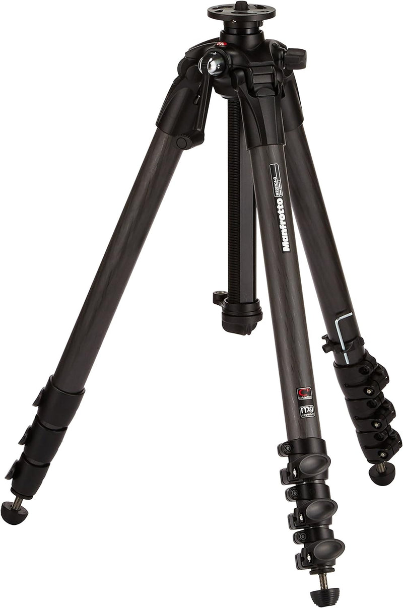 Manfrotto MT057C4-G Carbon Fiber Stativ mit 3 Auszügen und Kurbelsäule MT057C4-G mit Kurbelsäule, MT