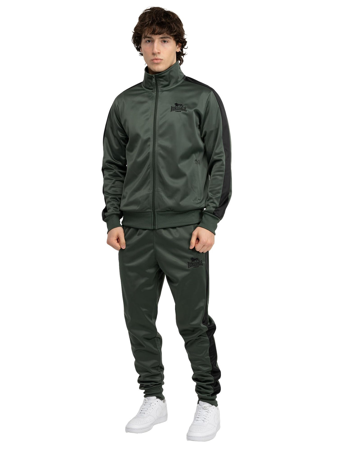 Lonsdale Herren Pember Jogginganzug S Olive/Black, S Olive/Black