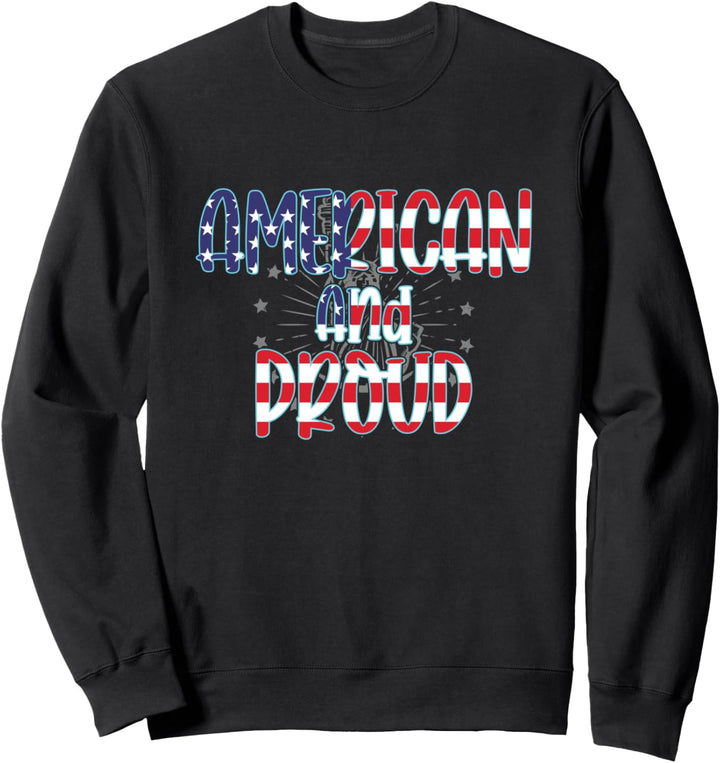 Amerikaner und Stolz - Amerika Flagge Sweatshirt