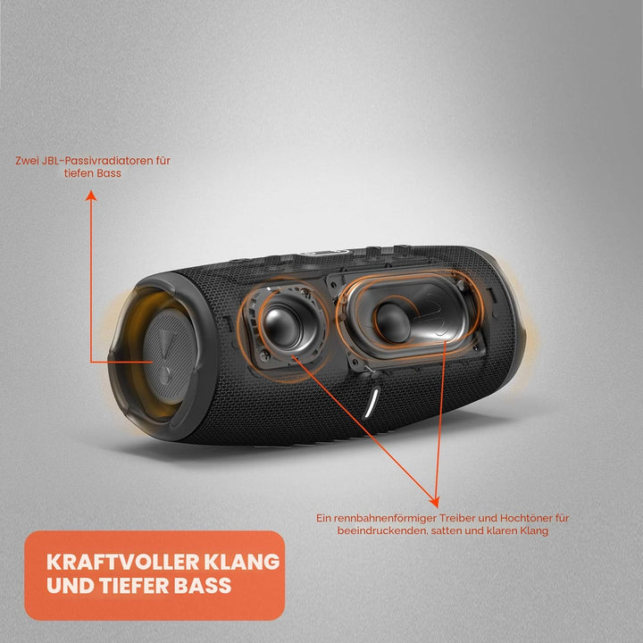 JBL CHARGE 5 - Tragbarer Bluetooth-Lautsprecher mit IP67-Wasserschutz und USB-Ladeanschluss - Blau