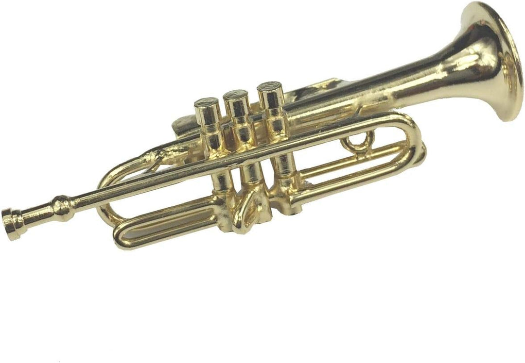 Miniblings Trompete Brosche Trompetenbrosche Pin Anstecker Trompeter vergold BOX - Handmade Modeschm