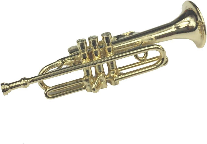Miniblings Trompete Brosche Trompetenbrosche Pin Anstecker Trompeter vergold BOX - Handmade Modeschm