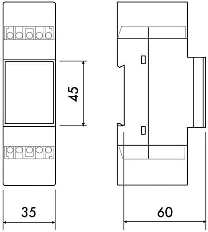 PERRY Wallair 1TMTE075 Einbauthermostat Hutschiene-30 bis 30 °C