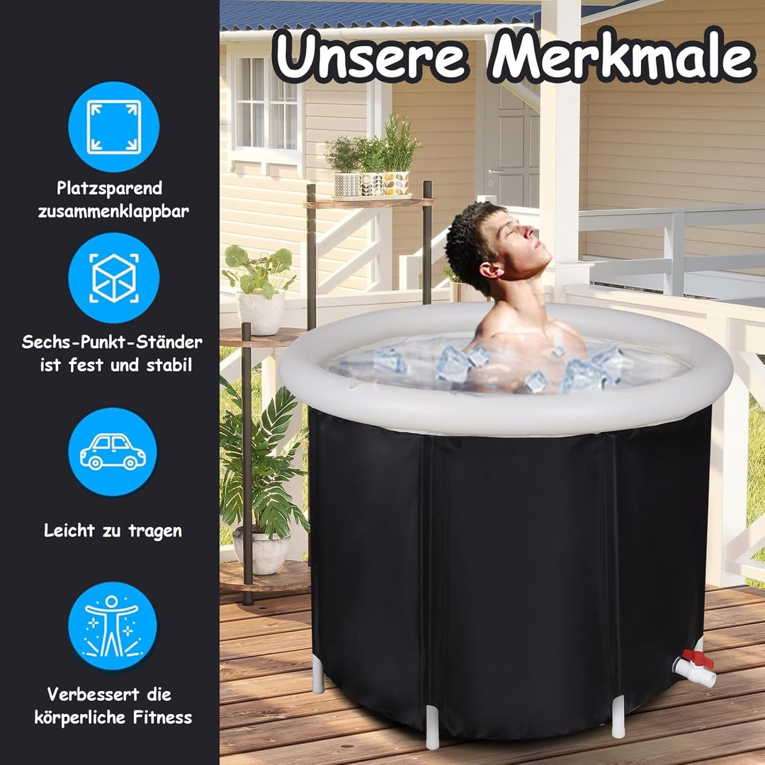 Eisbadewanne, faltbare aufblasbare Badewanne, Fitness/Rehabilitation Eisbadewanne für Sportler, geei
