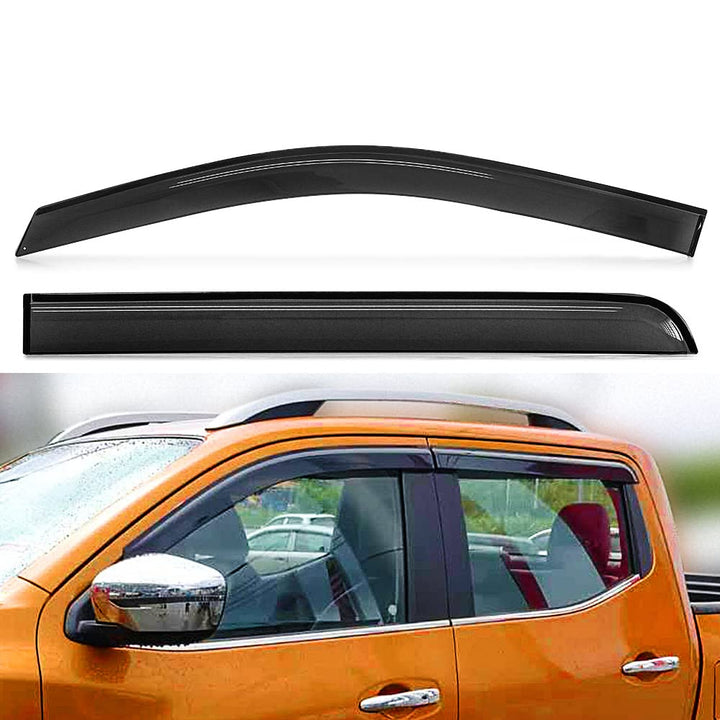 TUNEZ® Regenschutz Fenster Türvisier Wetterschutz Auto kompatibel mit Navara NP300 D23 STX Baujahr 2