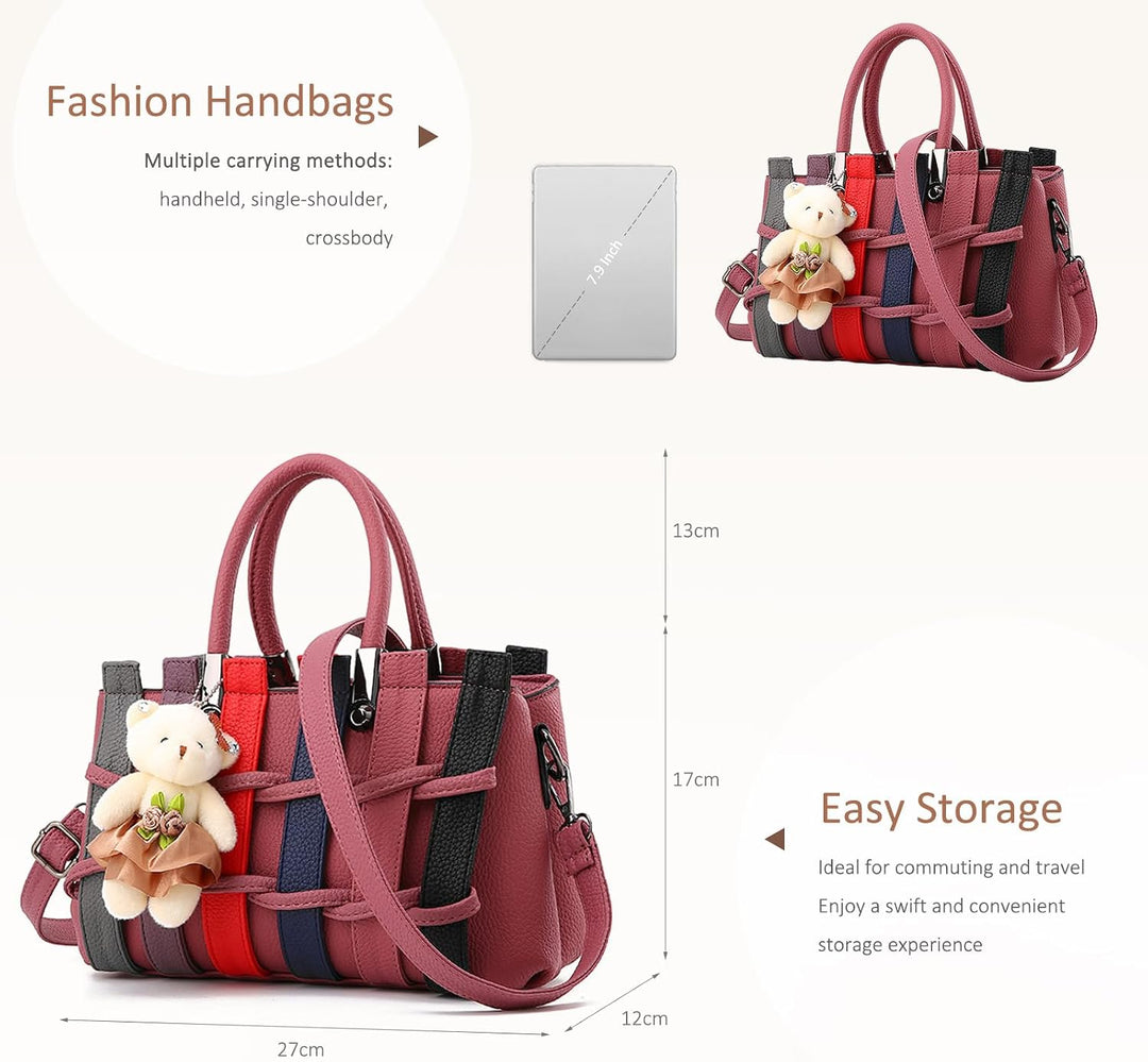 NICOLE &amp; DORIS Handtaschen für Damen Umhängetaschen Henkeltaschen Damen Handtasche die neuesten Tren