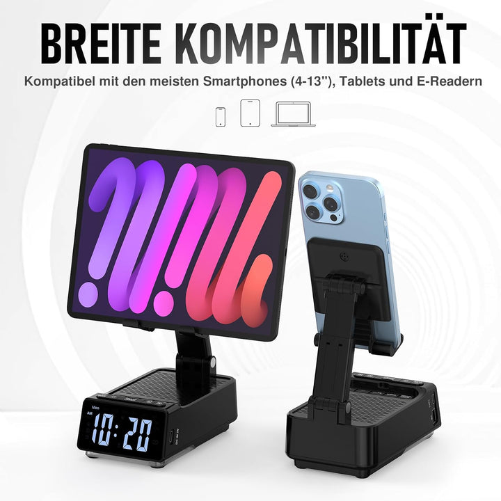 ZOOI Geschenke für Männer, Bluetooth Lautsprecher mit Handyständer, Gadgets Geburtstagsgeschenk für