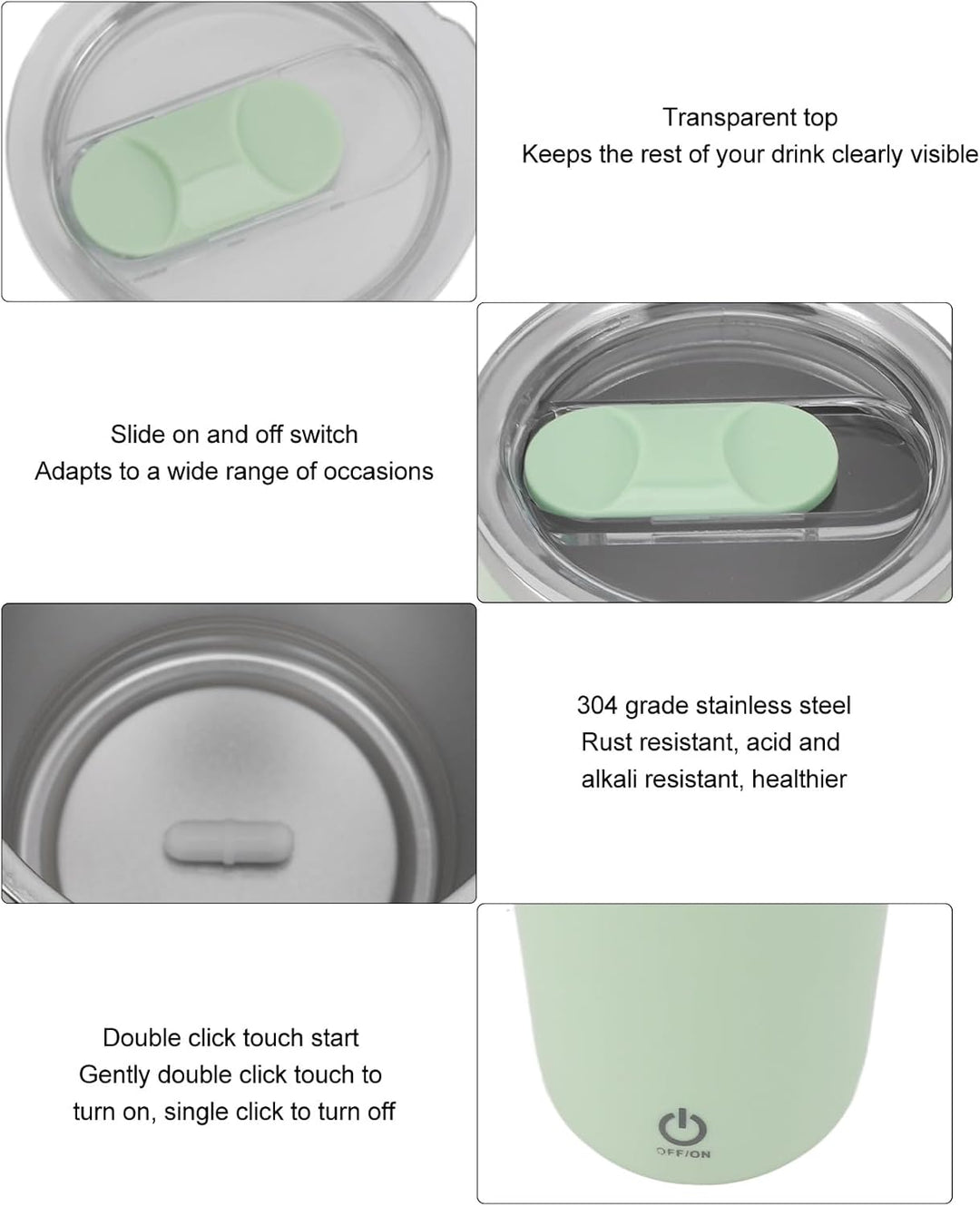 Selbstrührender Kaffeebecher, 350 Ml, Elektrischer Rührbecher, Magnetischer Rührbecher, Wiederauflad