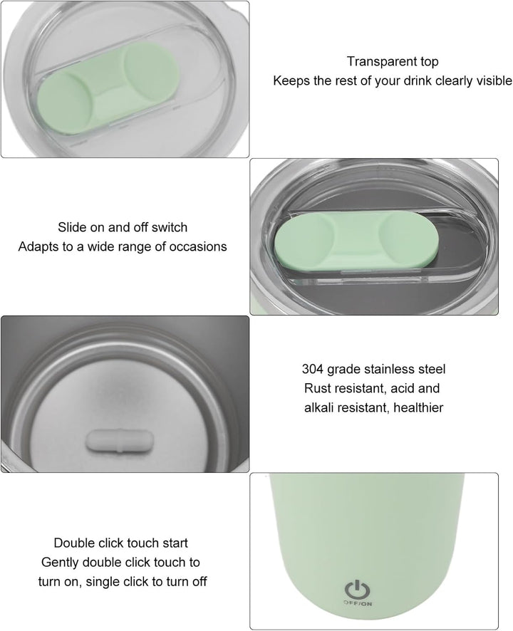 Selbstrührender Kaffeebecher, 350 Ml, Elektrischer Rührbecher, Magnetischer Rührbecher, Wiederauflad