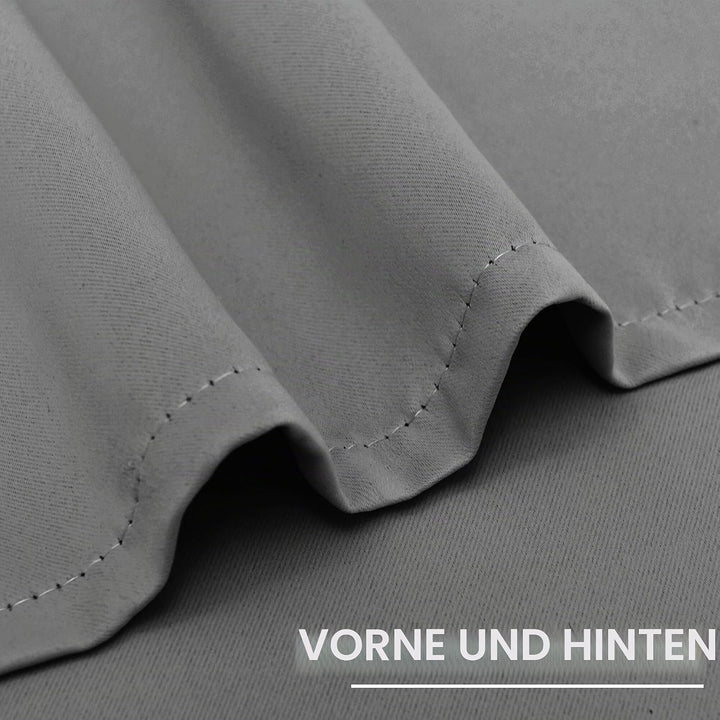 XWZO Blickdichte Vorhänge Verdunklungsvorhänge mit Ösen 2 Stücke Gardienen mit Raffhalter Lichtundur