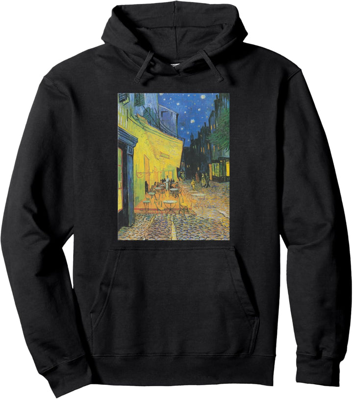 Caféterrasse bei Nacht von Vincent van Gogh Pullover Hoodie