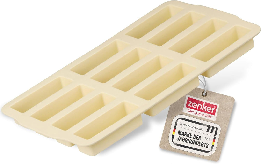 Zenker Müsliriegel Backform – Silikonform zum Backen von 12 Riegel – Müsliform aus Silikon mit Antih