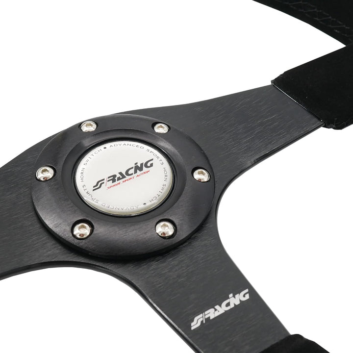 Simoni Racing DEF Verteidiger Universal Lenkrad, Schwarz Shammy