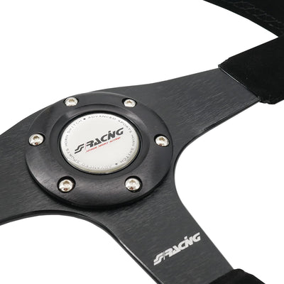 Simoni Racing DEF Verteidiger Universal Lenkrad, Schwarz Shammy