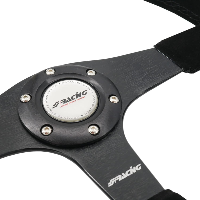 Simoni Racing DEF Verteidiger Universal Lenkrad, Schwarz Shammy