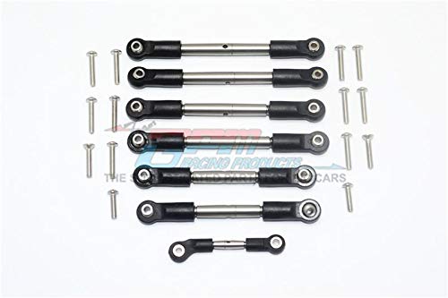 Traxxas Rustler 4X4 VXL (67076-4) Tuning Teile Stainless Steel Thickened Tie Rods - 7Pc Set Original
