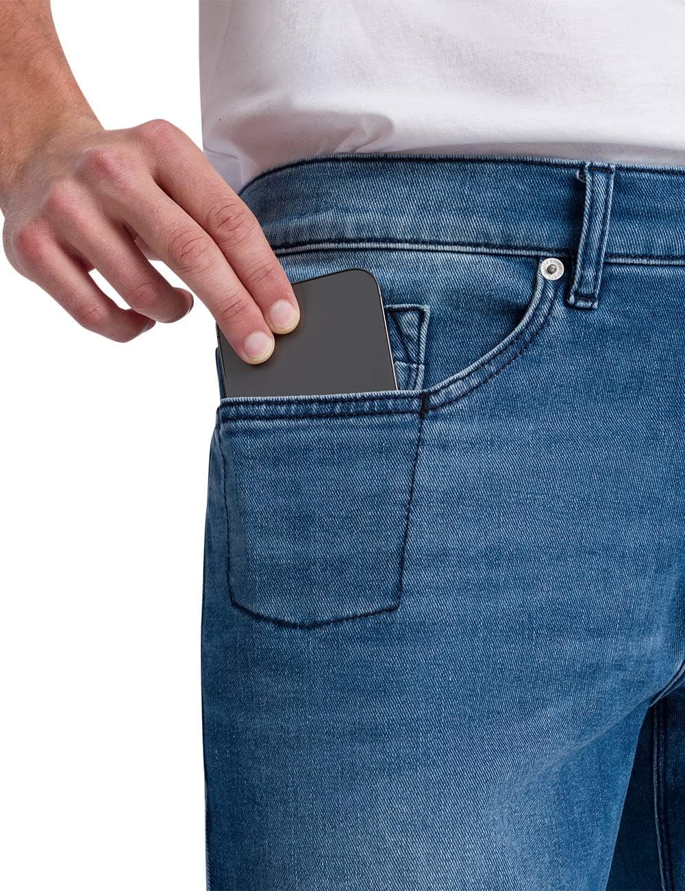 Pierre Cardin Herren Antibes Jeans 30W / 30L Ocean Blue Used Whisker, 30W / 30L Ocean Blue Used Whis