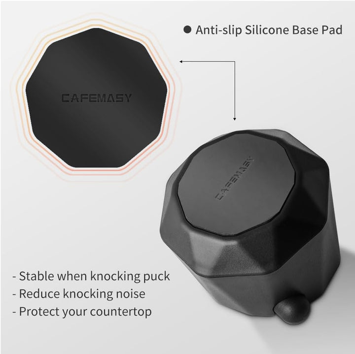 CAFEMASY Abklopfbehälter für Siebträgermaschine Barista Kaffee Zubehör Einzigartiges Design Rautenfö