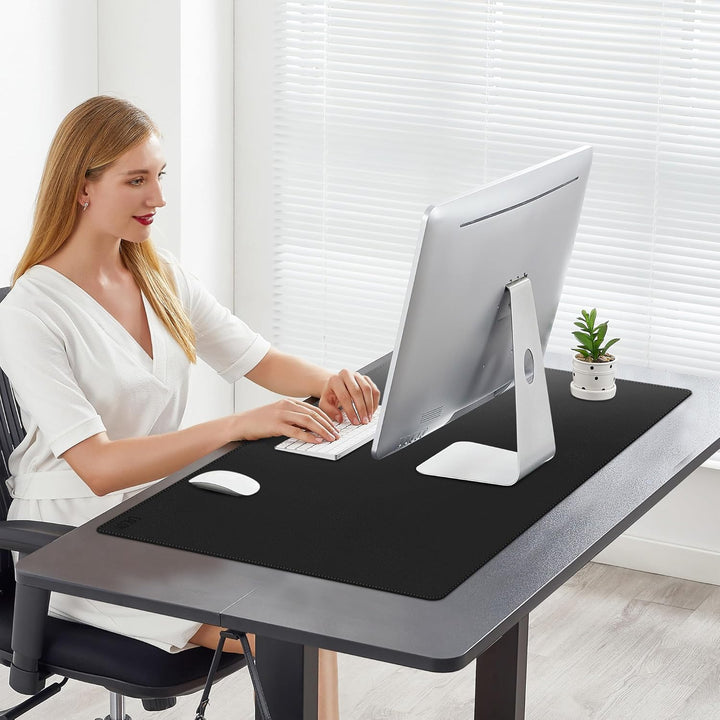 Cacoy Schreibtischunterlage PU Leder, 900x500 mm Schreibtisch Unterlage, Multifunktionales Schreibun