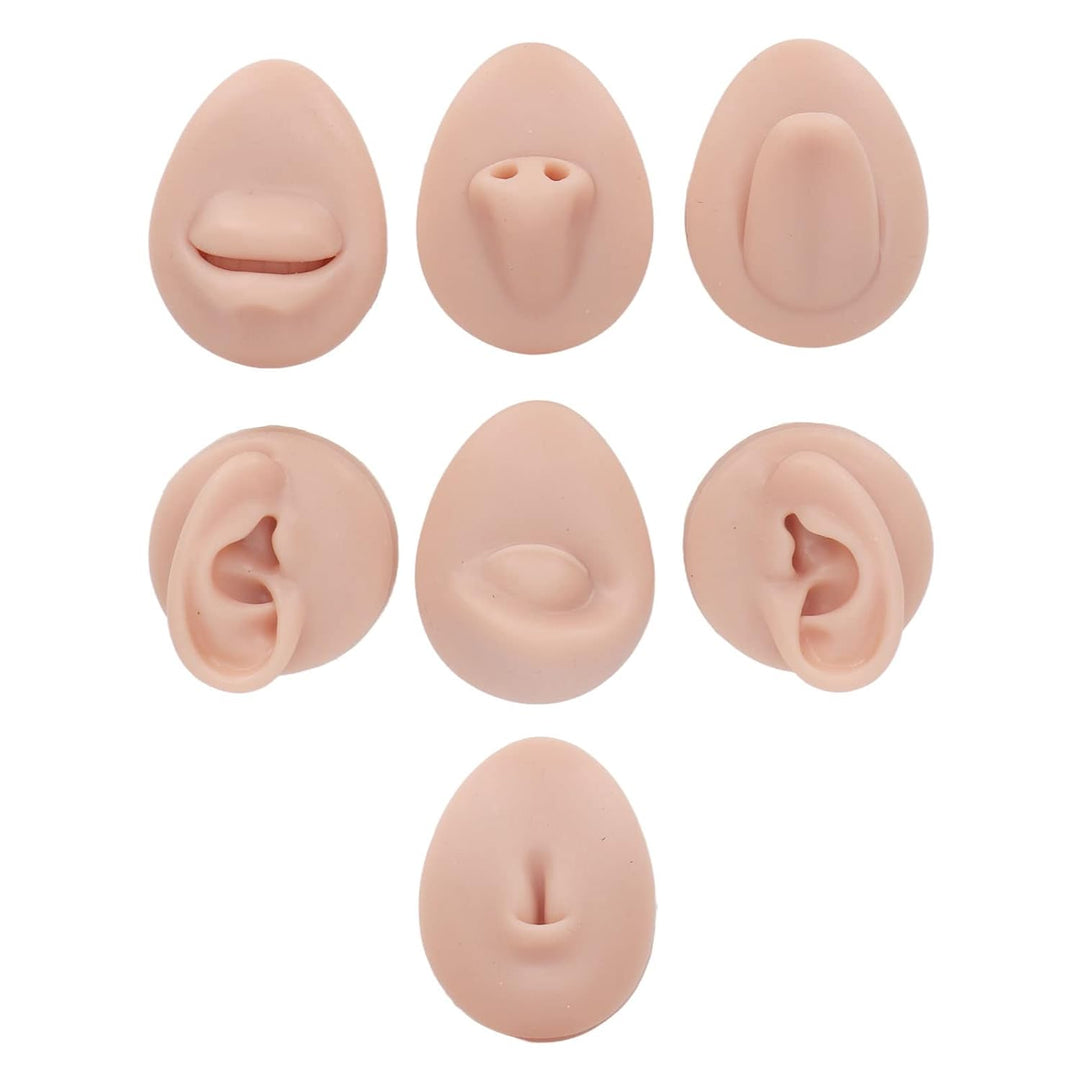 Weiches Silikon, Flexibles Modell, Körperteil-Display-Set, Body-Piercing-Übungsmodell, Simulation, O