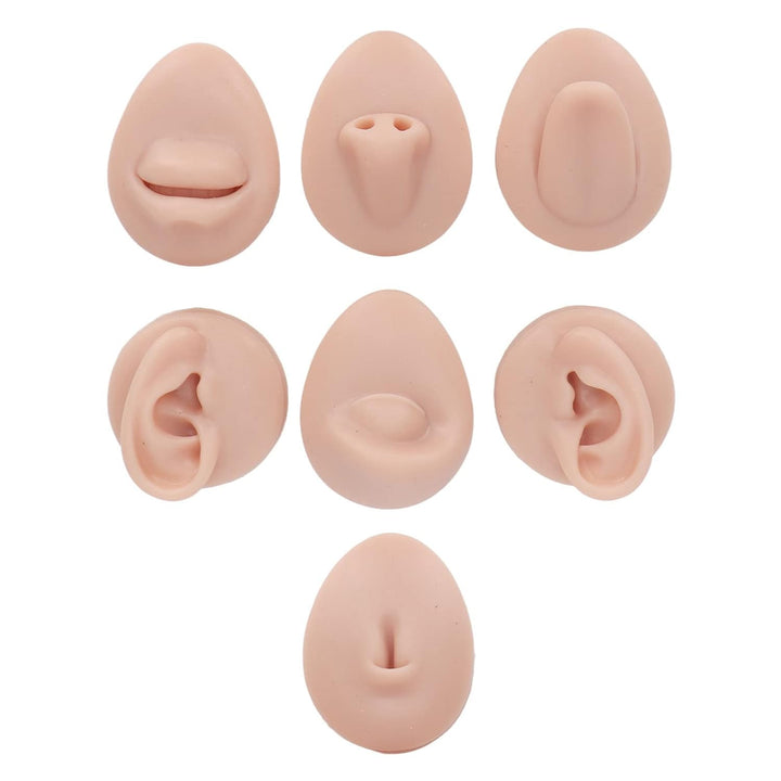 Weiches Silikon, Flexibles Modell, Körperteil-Display-Set, Body-Piercing-Übungsmodell, Simulation, O