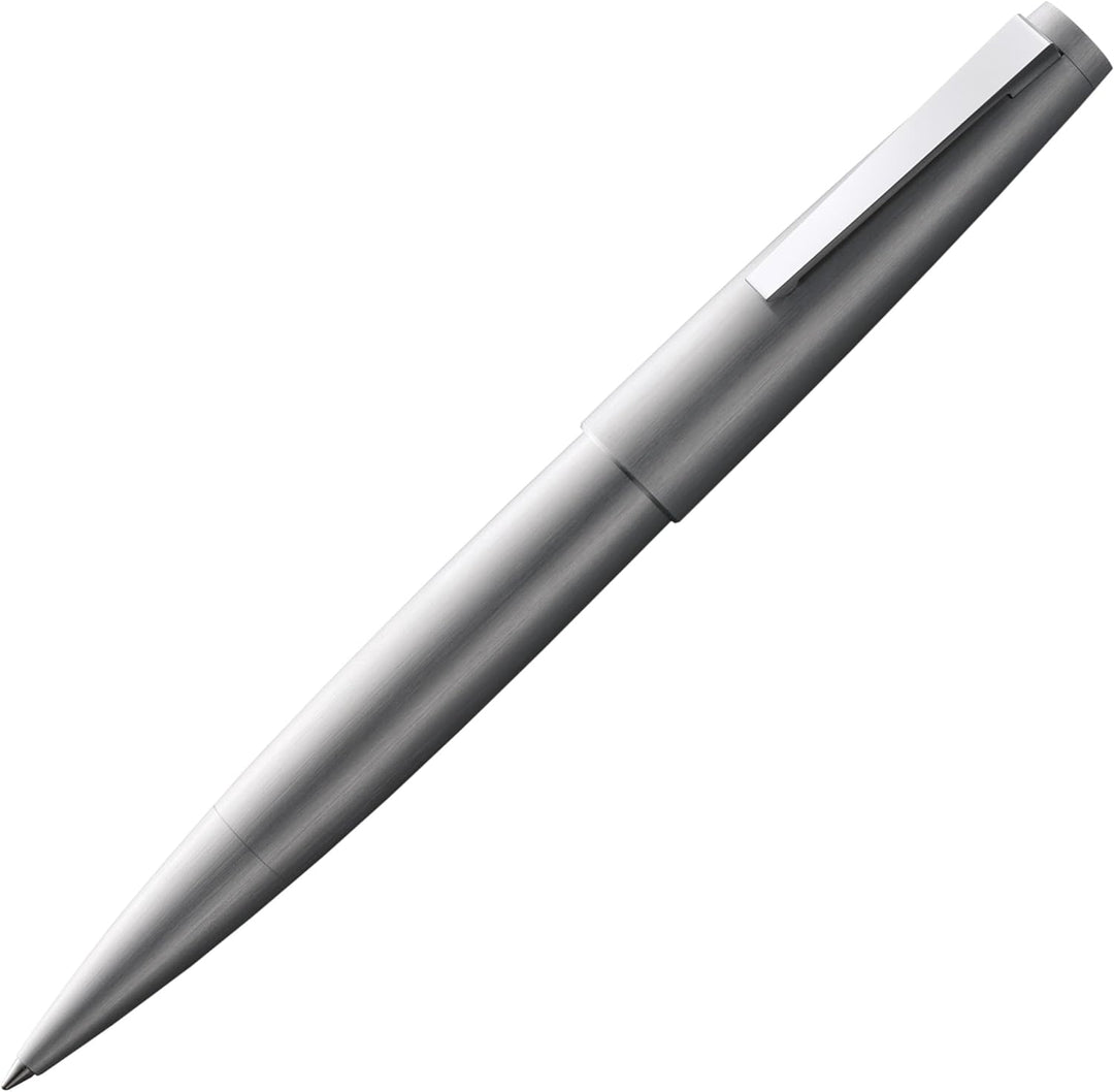 LAMY 2000 Tintenroller 302 - Rollpen aus Edelstahl samtmattiet in der Farbe Silber – Mit Tintenrolle