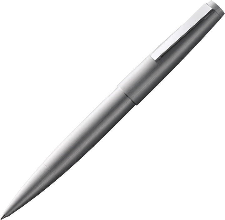 LAMY 2000 Tintenroller 302 - Rollpen aus Edelstahl samtmattiet in der Farbe Silber – Mit Tintenrolle