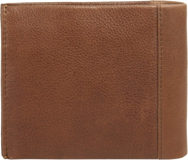 Geldbörse im Querformat Echt Leder Herren | | 020188 Cognac, Cognac