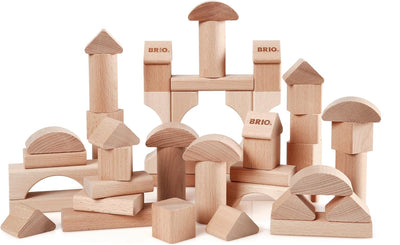 BRIO 30113 - Natur Holzbausteine 50Teile