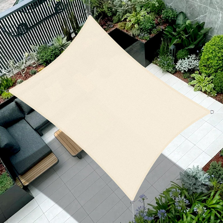 COOL AREA Sonnensegel Wasserdicht Rechteckig 2x3m Sonnenschutz 95% UV Schutz Windschutz,Wasserabweis