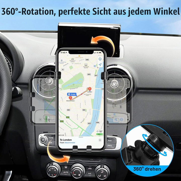 TTCR-II Kompatibel mit Handyhalterung Audi A1 8X 2010 2011 2012 2013 2014 2015 2016 2017 2018, A1 Sm