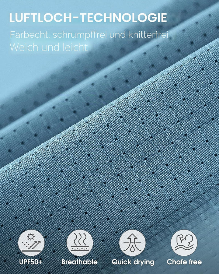 33,000ft Hemd Damen UPF50+ UV Schutz Outdoorhemd Schnelltrocknend Freizeithemd Langarm Funktionshemd