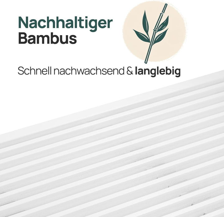 Bambus Holzhocker - Flur Möbel - Sitzbank Flur - Holzbank - Blumenhocker | BAM BOO BOX Bambus Blumen