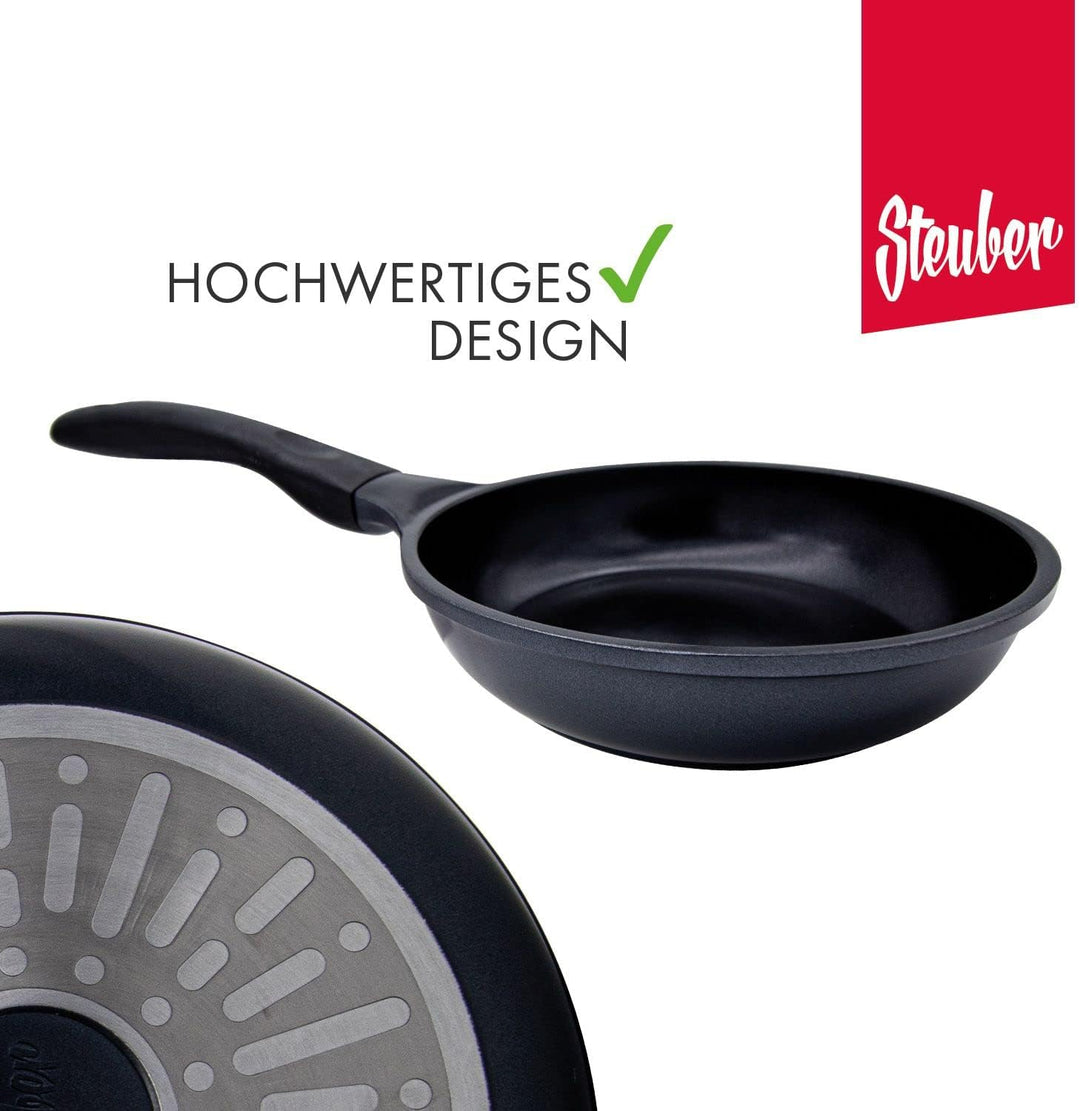 Steuber Aluguss Wok Ø30 cm, ceratherm-Premium Beschichtung, Induktion 30cm, 30cm