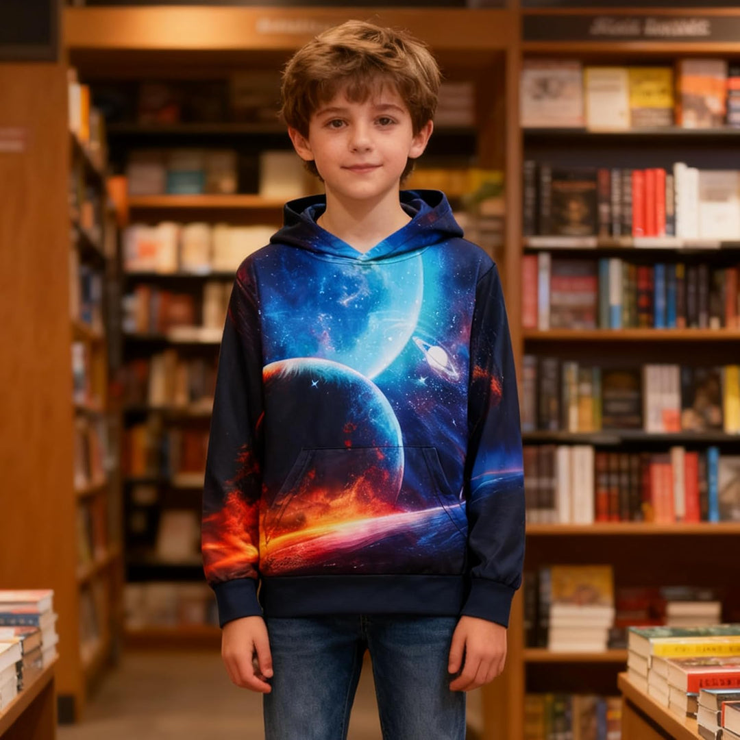 kids4ever Unisex Kinder Hoodie 3D Lustig GedrucKt Kapuzenpullover Langarm Pullover Hoodies Sweatshir