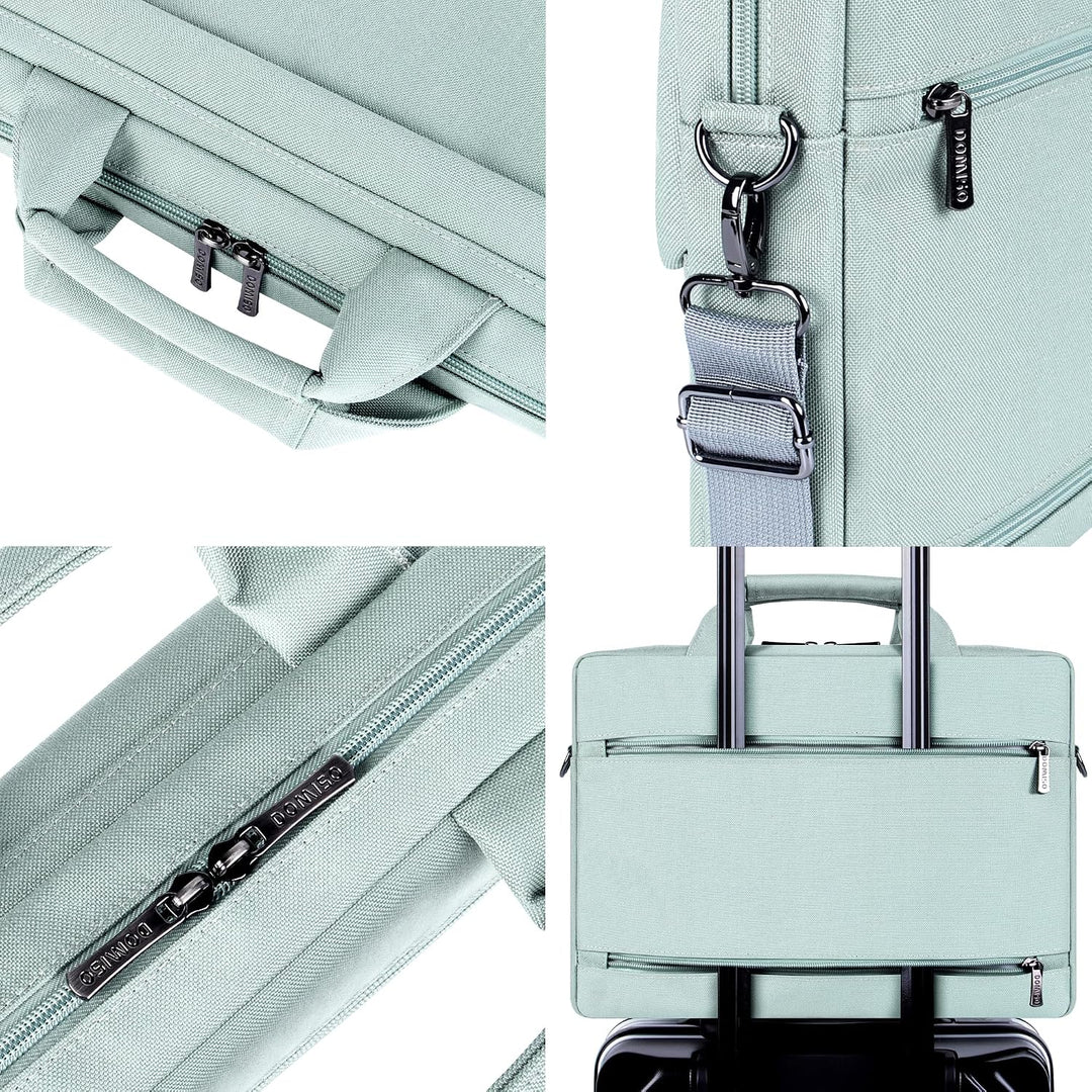 DOMISO Laptoptasche 17 Zoll Wasserabweisende Aktentasche Herren Business Schutztasche Notebook Tasch