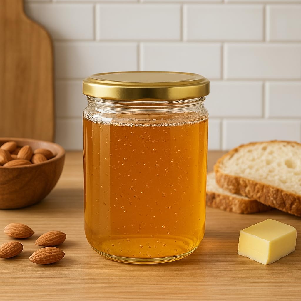made in home -Marmeladengläser 440ml mit fi82 mm Schraubdeckel, Einmachgläser mit Deckel, Sturzgläse