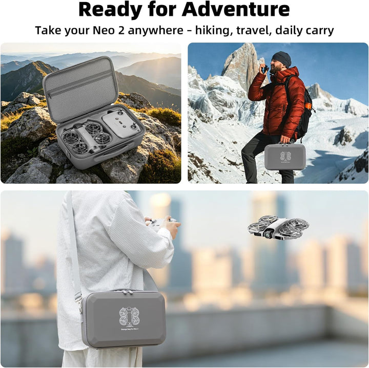 BRDRC Tasche für DJI Neo 2, Portable Schutzhülle Case Koffer mit Schultergurt für DJI Neo 2 Fly More