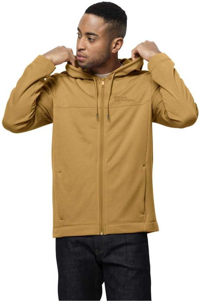 Jack Wolfskin Herren Waldsee Hooded JKT M Fleecejacke M honey yellow, M honey yellow