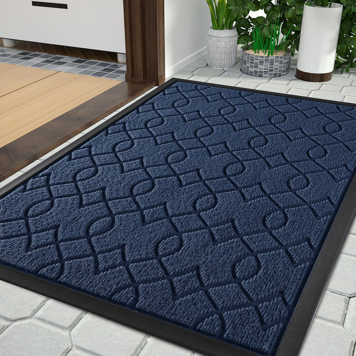 Yimobra Fussmatte Aussen, Waschbar Wetterfest, 120 x 81 cm, Robuste und Wasserabsorbierende, Schmutz