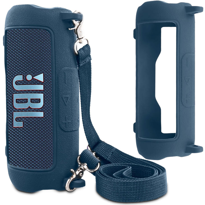 co2CREA Silikonhülle Tragetasche Case für JBL Flip 7 kabelloser tragbarer Bluetooth-Lautsprecher, Nu