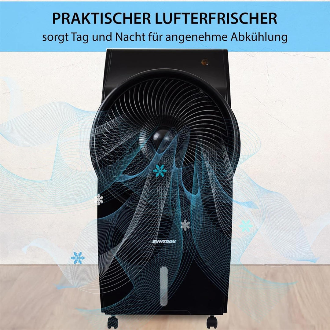 Syntrox Verdunstungskühler Wasser gekühlt Blowy | Ventilator | Wasserkühler, Ventilator mit Luftbefe