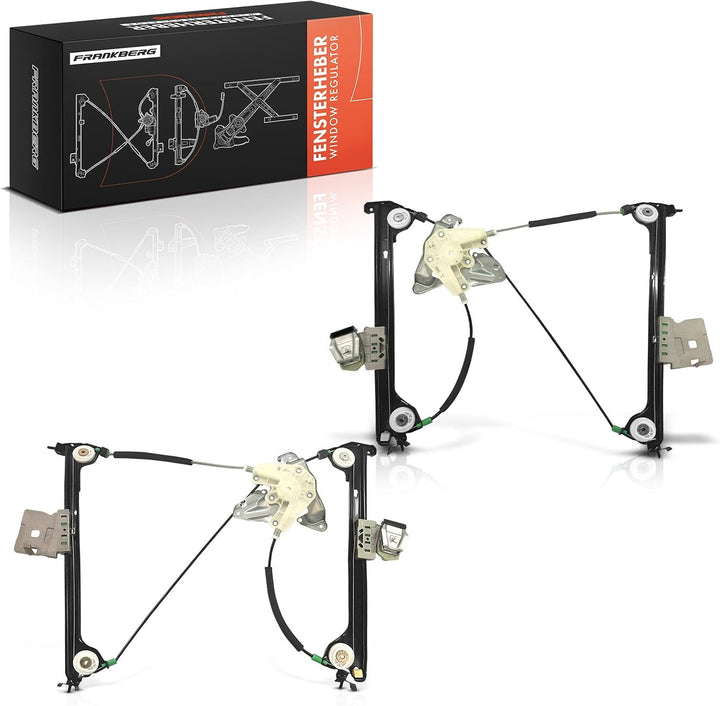 Frankberg 2x Fensterheber Elektrisch Ohne Motor Vorne Links Rechts Kompatibel mit SLK R170 Cabriolet